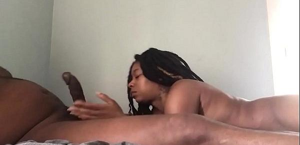 Smoking good gas licking daddy big dick and Balls